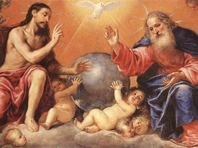 The Holy Trinity, Antonio de Pereda (1611 - 1678), Public domain