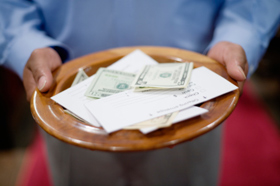 A person holding the collections