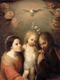 La Sagrada Familia, Juan Sim&oacute;n Guti&eacute;rrez (1643&ndash;1718), dominio p&uacute;blico